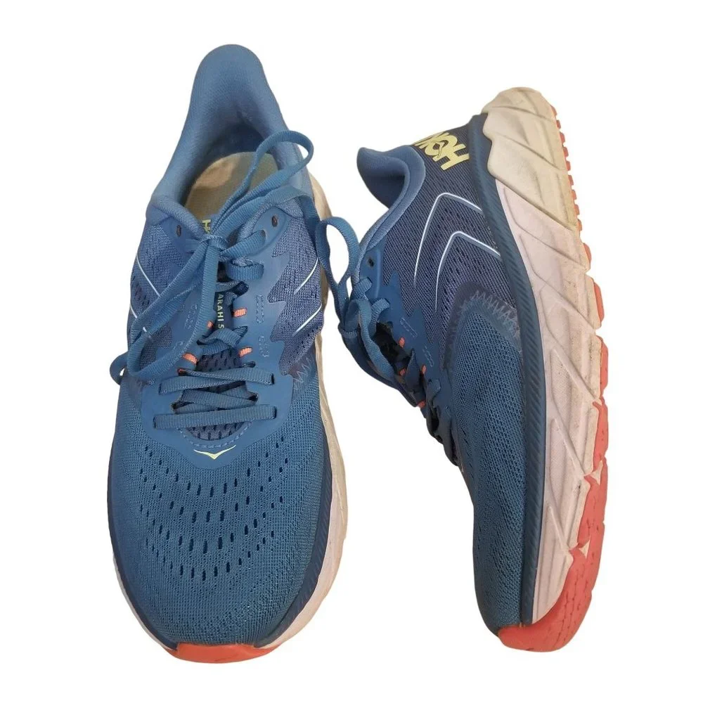 Hoka One One 8B Blue Tennis Shoe Athletic‎ Running ARAHI 5